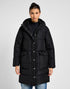 Lee Women's Long Puffer Jacket In Union Black